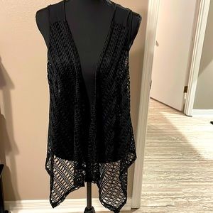 Black vest /open cover open tank